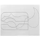 Gewa Pickguard Clear 20 x 25 cm