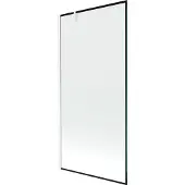 Mexen Next 1-vleugelige douchewand 90 x 150 , zwart frame, wit - 895-090-000-00-70-20