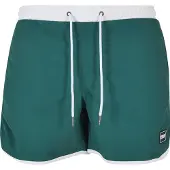 Urban Classics Zwemshorts groen / wit