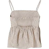 Urban Classics Top beige / zwart / wit