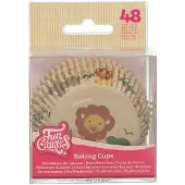 Funcakes Baking Cups - Safari Animals - 48 Stuks - Cupcake Vormpjes Papier