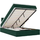 vidaXL Ottoman bed met matras 120x200cm fluweel donkergroen