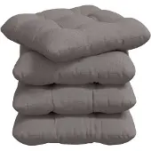 vidaXL Zitkussens 4 st Stof Taupe 40 x 40 x 12 cm