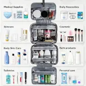 Karma Opvouwbare Cosmetische Reisorganizer met Draaibaar Ophangsysteem