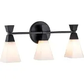 ELSTEAD Wandlamp Bowtie, dimbaar, zwart, metaal, Modern, Wandlamp