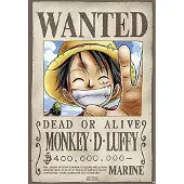 One Piece Poster Wanted Monkey D. Luffy - Maxi Poster - 68x98cm