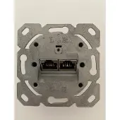 Kopp UNIVERSELE RJ45 WANDCONTACTDOOS INBOUW - 2-VOUDIG CAT6