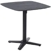 Garden Impressions Franky bistro tuintafel inklapbaar 75x75 cm - donker grijs