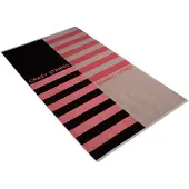 Vossen Badlaken Crazy Stripes 100 x 180 cm - Black