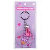 Paper Dreams Sleutelhanger met kwastje | Acryl sleutelhanger – Juf