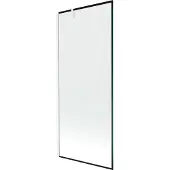Mexen Next 1-delig badscherm 80 x 150 , zwart frame, wit - 895-080-000-00-70-20