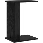 vidaXL Bijzettafel Zwart Eiken 35 x 25 x 50 cm Bewerkt hout