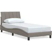 vidaXL Bedframe zonder matras "Hanko" 80x200 cm stof taupe