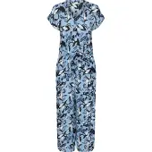 Kaffe Jumpsuit 'KAMille' lichtblauw / zwart / wit
