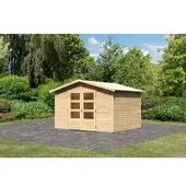 Karibu tuinhuis, berging, Amberg 5, onbehandeld, 305x246x217 cm