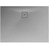 Schulte douchebak - 100x120x4 cm - Mineraalmarmer steen-optiek - composiet Steengrijs - inclusief afvoergarnituur - EP216112-117
