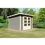 Karibu Woodfeeling tuinhuis Stockach, kleur: terrasgrijs; artikelnummer: 82981