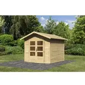 Karibu Woodfeeling tuinhuis, model Talkau 4, onbehandeld hout; 83336