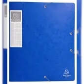 Exacompta 10x Cartobox Archiefdoos Rug 60mm - A4 (vlak geleverd) - Blauw - 16005H