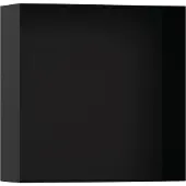 Hansgrohe Wandniche XTRASTORIS, minimalistisch design, open. Afmetingen: 300x300x100mm, matzwart. 300 x 300 x 100 mm, matzwart