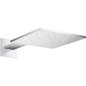 Hansgrohe Douchekop Axor met douchearm, wandmontage, chroom, 300/300, 1 straal, inclusief douchearm