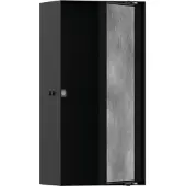 Hansgrohe Inbouwkast XTRASTORIS, steenlook. Deur: 300x150x100mm. Kleur: matzwart. Afmetingen: 300 x 150 x 100 mm