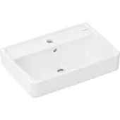Hansgrohe Xanuia Q wastafel, compact model, 550/370 cm, met kraangat en overloop