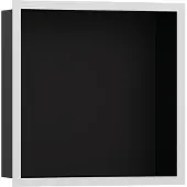Hansgrohe Wandniche XTRASTORIS Individual, inbouwmaten 300x300x100mm, designframe matwit, afmetingen 300 x 300 x 100 mm, designframe matwit