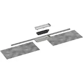 Hansgrohe RainDrain Minimalistic - Douchegoot 100 cm, met betegelbaar rooster 56222000