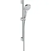 Hansgrohe Croma Select E doucheset waterbesparend met 3 standen handdouche en glijstang 65cm chroom