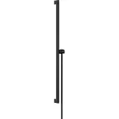 Hansgrohe unica glijstang e puro 90 cm met easy slide schuifstuk en isiflex doucheslang 160 cm, mat zwart