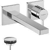 Hansgrohe tecturis e eengreeps wastafelkraan inbouw voor wandmontage met uitloop 22,5 cm, chroom