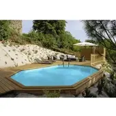 Gre Safran Pool Liner Blauw 637 x 412 x 133 cm