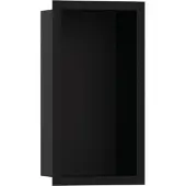 Hansgrohe Wandniche XTRASTORIS Individual, mat zwart, afmetingen 300x150x100mm. Designframe, mat zwart, afmetingen 300 x 150 x 100 mm