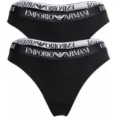 Emporio Armani String zwart / wit