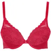 Lisca Rode push-up bh Evelyn met beugel | Maat 70