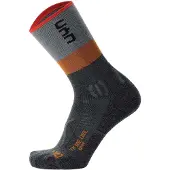 UYN Sportsokken grijs / donkergrijs / donkeroranje / rood
