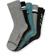 Schiesser Sokken ' "Jump" ' blauw / grijs / zwart