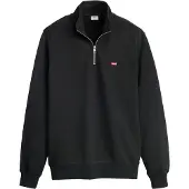 Levi's Sweatshirt 'Original Housemark Quarter-Zip Pullover' rood / zwart / wit