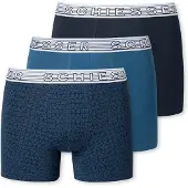 Schiesser Onderbroek nachtblauw / hemelsblauw / wit