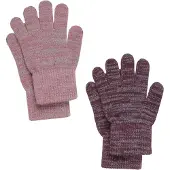 CeLaVi Handschoenen 'Magic' donkerbruin / grijs / oudroze