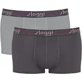 Sloggi Boxershorts 'Men Start' antraciet / lichtgrijs / rood