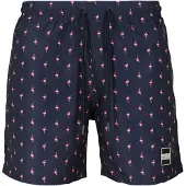 Urban Classics Zwemshorts nachtblauw / lichtroze