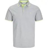 Jack & Jones Shirt 'JJEPAULOS' lichtgrijs / limoen
