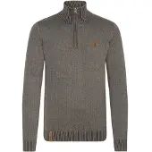 INDICODE JEANS Trui 'Nathen' donkergrijs