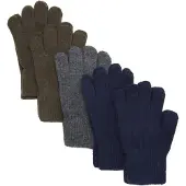 CeLaVi Handschoenen 'Magic' donkerblauw / donkerbruin / grijs gemêleerd