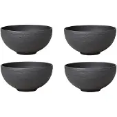 Villeroy & Boch Soepkom Manufacture Rock Zwart (4-delig)