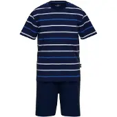 Götzburg Pyjama lang blauw / navy / wit
