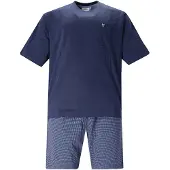 Hajo Pyjama kort navy