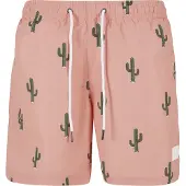 Urban Classics Zwemshorts lichtgroen / perzik